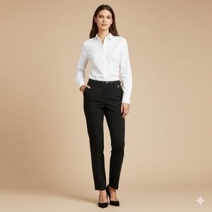 Karl Lagerfeld Paris Women's Size 8 Slim Fit‎ Pants Black L7XK7240